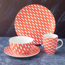 Load image into Gallery viewer, Majorelle Orange 16 Pieces Dinner Set
