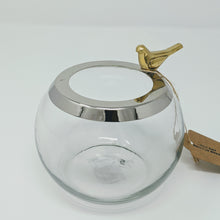 Load image into Gallery viewer, Gold Bird Glass Bowl
