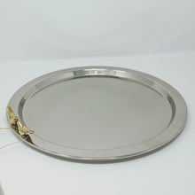 Load image into Gallery viewer, Golden Bird Round Plate | 14&quot; Wide

