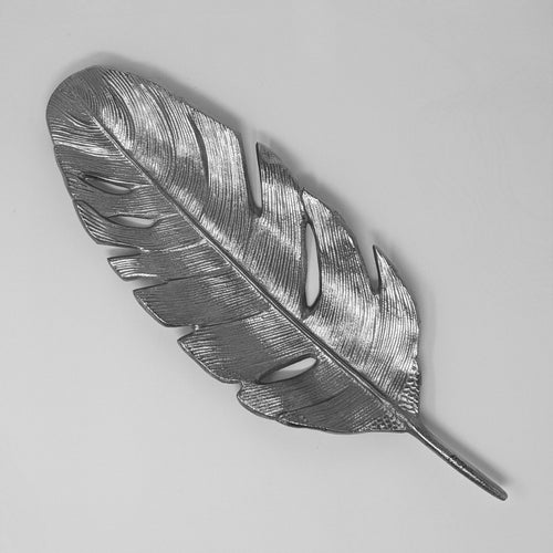Rose Leaf Tray - Silver