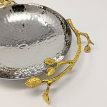 Load image into Gallery viewer, Gilded Leaf Two Bowls | 10.5&quot; Long
