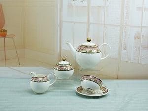Classic Pink Tea Set | 15 Pieces