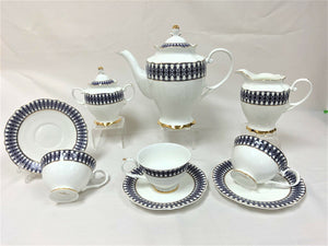 Royal Blue Tea Set | 15 pieces
