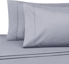 Load image into Gallery viewer, Grey Organic Cotton Sheet Set | King &amp; Queen
