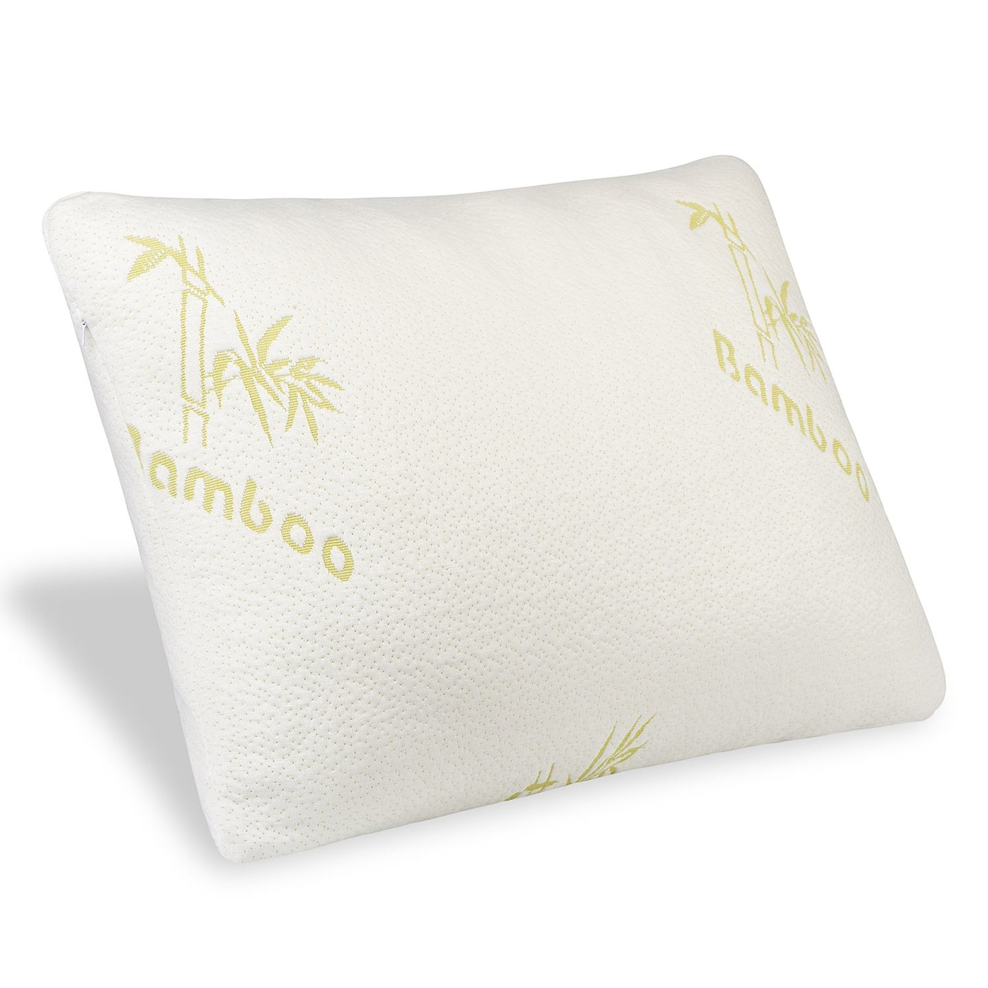 Bamboo Pillow With Removable Washable Bamboo Cover Case (Queen Size)