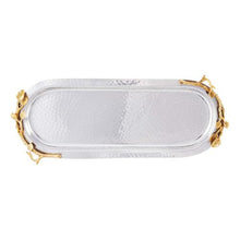 Load image into Gallery viewer, Gilded Leaf Long Tray | 15&quot; Long
