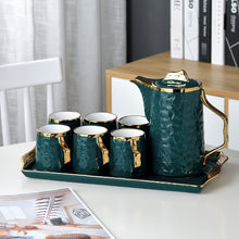 Load image into Gallery viewer, Emerald Green Nordic Tea Set | 6 Serving
