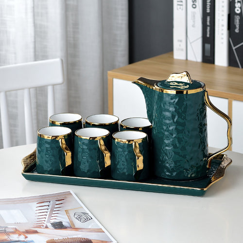 Emerald Green Nordic Tea Set | 6 Serving