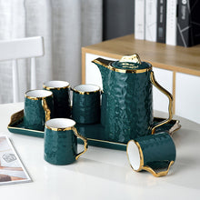 Load image into Gallery viewer, Emerald Green Nordic Tea Set | 6 Serving
