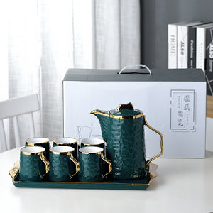 Emerald Green Nordic Tea Set | 6 Serving