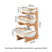 Load image into Gallery viewer, Pearl White Serving Bowl Stand | Three Tier
