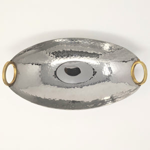 Golden Ring Boat Tray | 8" Wide By 14" Long
