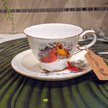 Load image into Gallery viewer, Cardinal Cup and Saucer Set | Pair
