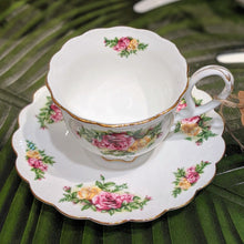 Load image into Gallery viewer, Red Country Rose Cup and Saucer Set | Pair
