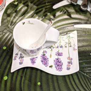 Wave Cup and Saucer Set | Lavender