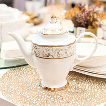 Load image into Gallery viewer, Hampstead Collection Gold Trim Tea Pot

