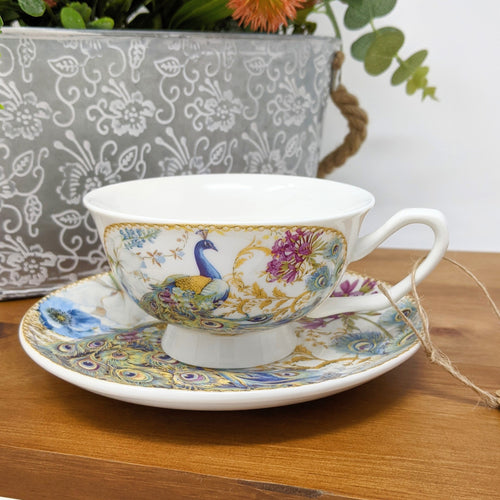 Peacock Cup and Saucer | One