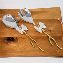 Load image into Gallery viewer, Butterfly Gold Stem Serving Spoon Set
