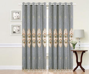 Victoria Grey Sheers | 57" By 90"