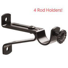 Load image into Gallery viewer, Black Stainless Steel Curtain Rod
