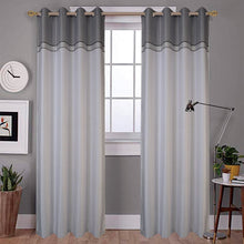 Load image into Gallery viewer, Silver Tina Blackout Curtain | 54&quot; by 90&quot;
