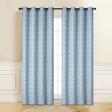 Load image into Gallery viewer, Mercie Teal Blue Blackout Curtain | 54&quot; By 96&quot;
