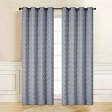 Load image into Gallery viewer, Mercie Grey Blackout Curtain | 54&quot; By 96&quot;
