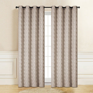 Mercie Brown Blackout Curtain | 55" By 96"