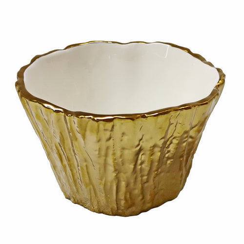 Gold Tree Bark Bowl | Three Sizes