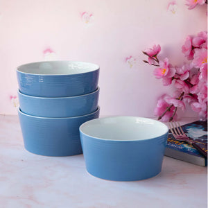 Ripple Blue 16 Pieces Dinner Set