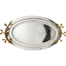 Charger l&#39;image dans la galerie, Gilded Leaf Oval Tray | 15&quot; Long
