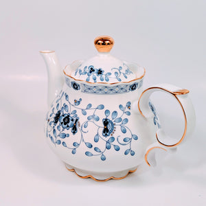 Midnight Blue Flower Tea Pot – Urban Bedding & Home