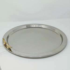 Golden Bird Round Plate | 14" Wide