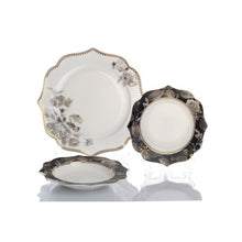 Charger l&#39;image dans la galerie, Black Rose Dinner Set | 6 Servings
