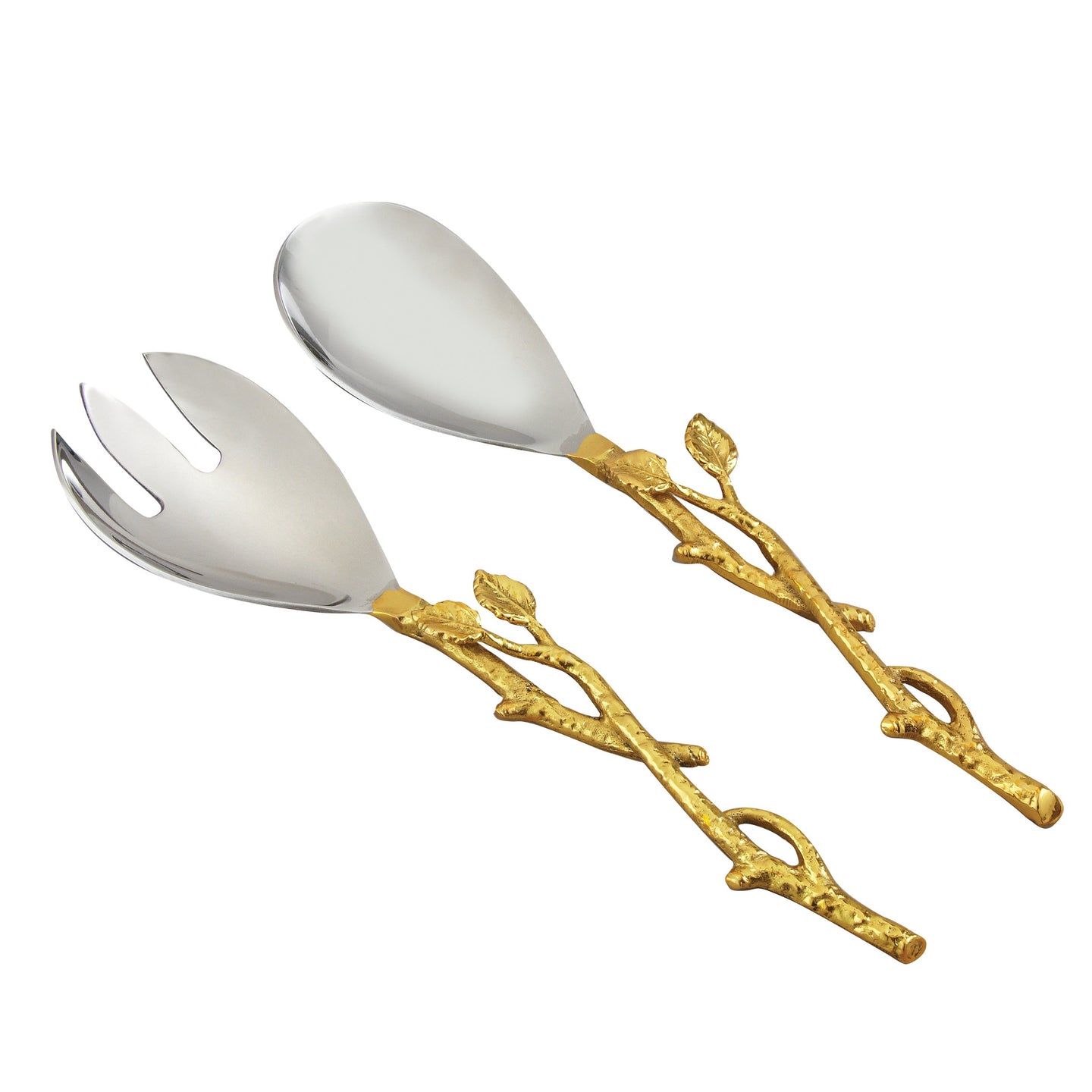 Gilded Leaf Kit Salad Utensil Set