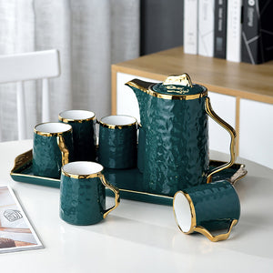 Emerald Green Nordic Tea Set | 6 Serving