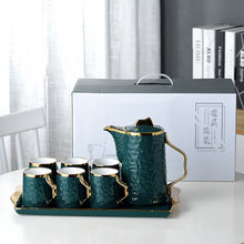 Load image into Gallery viewer, Emerald Green Nordic Tea Set | 6 Serving
