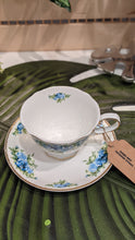 Load image into Gallery viewer, Blue Country Rose Cup and Saucer Set | Pair
