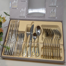 Load image into Gallery viewer, Gold Versallion | 24 Pieces Flatware Set
