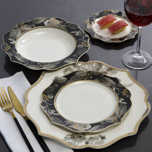 Black Rose Dinner Set | 6 Servings