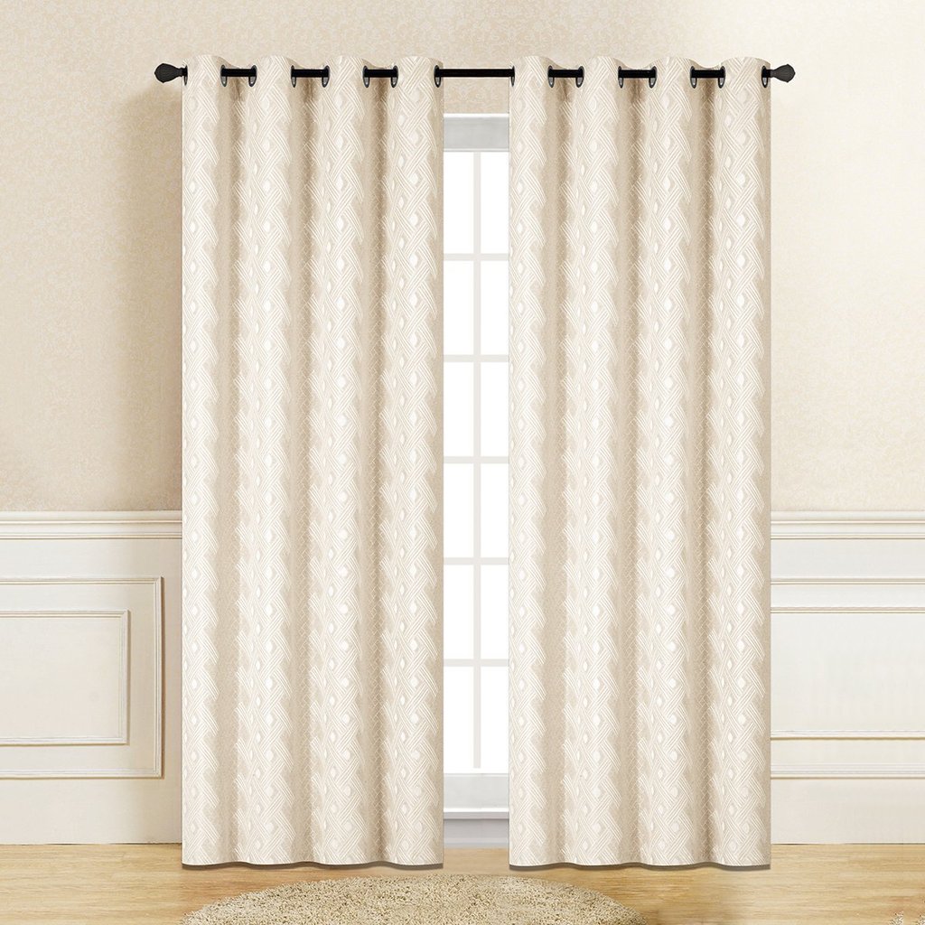 Mercie White Blackout Curtain | 55