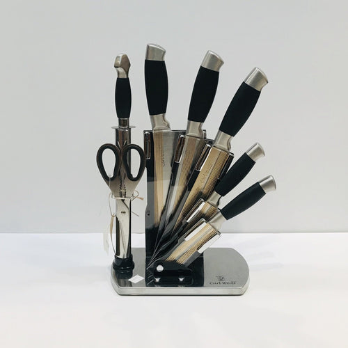 8 Pieces Knife Set | Black