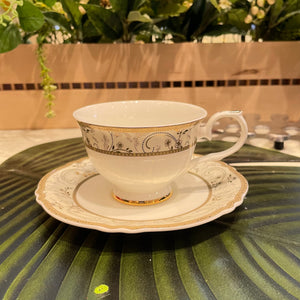 Royal Gold Cup and Saucer Set | Pair