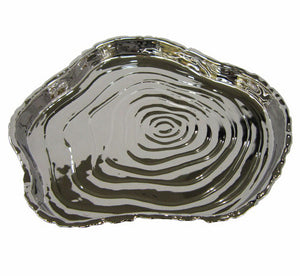 Silver Tree Bark Tray | 8"